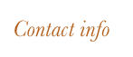 Contact info